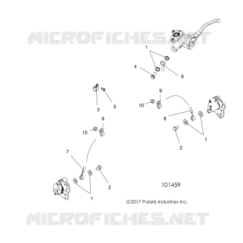 FRENO ANTERIORE BRAKE LINES