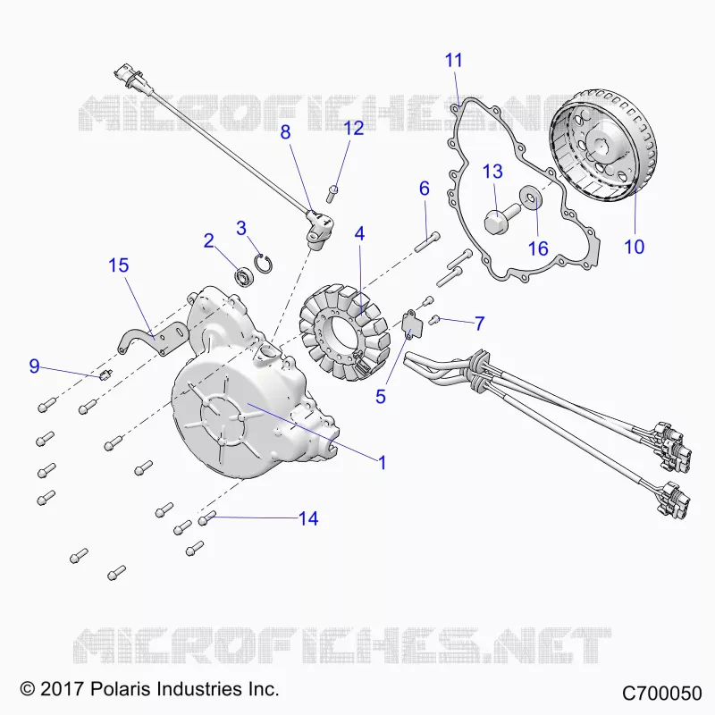 ENGINE, STATOR AND FLYRUOTA