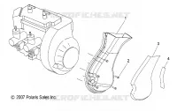 MOTORE, VENTILATORE HOUSING and FAN DUCT