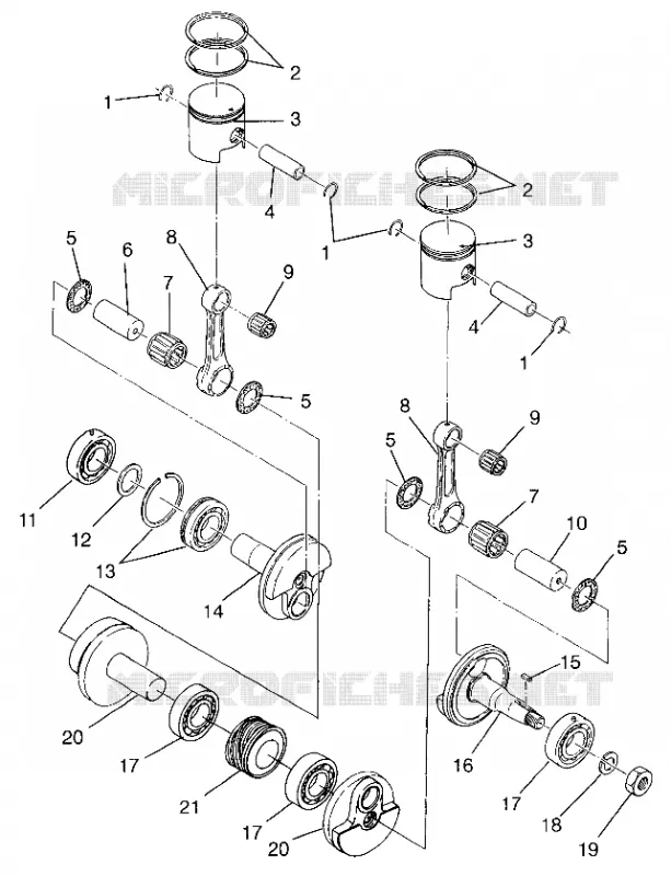 PISTONEEE   ALBERO MOTORE CLASSIC TOURING  0973365 AND EUROPEAN CLASSIC TOURING (4938493849C011)