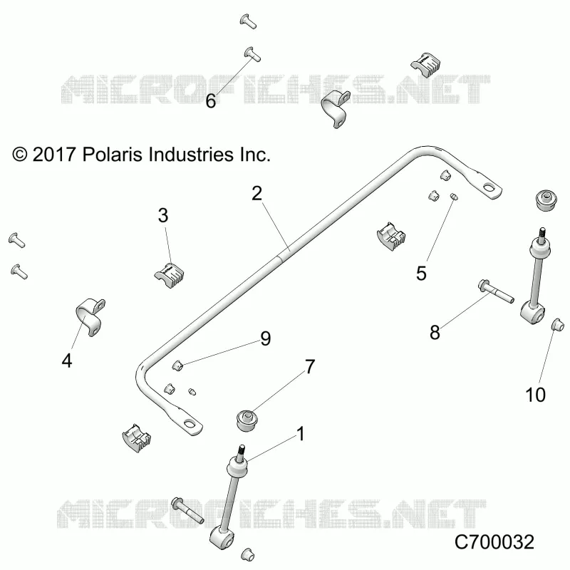 SUSPENSION, FRONT BARRA DI STABILIZZAZIONE