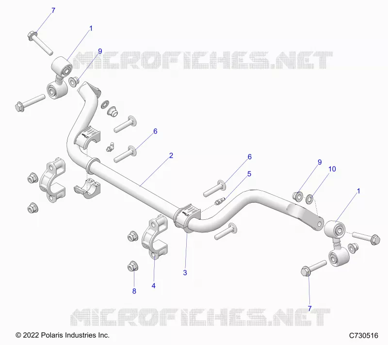SUSPENSION, REAR, BARRA DI STABILIZZAZIONE