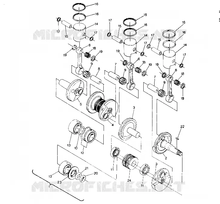 PISTONE AND ALBERO MOTORE 650 (4914131413030A)