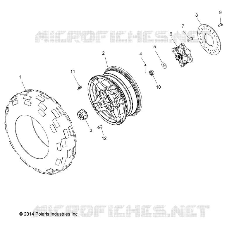 RUOTE, FRONT TIRE and FRENO DISC