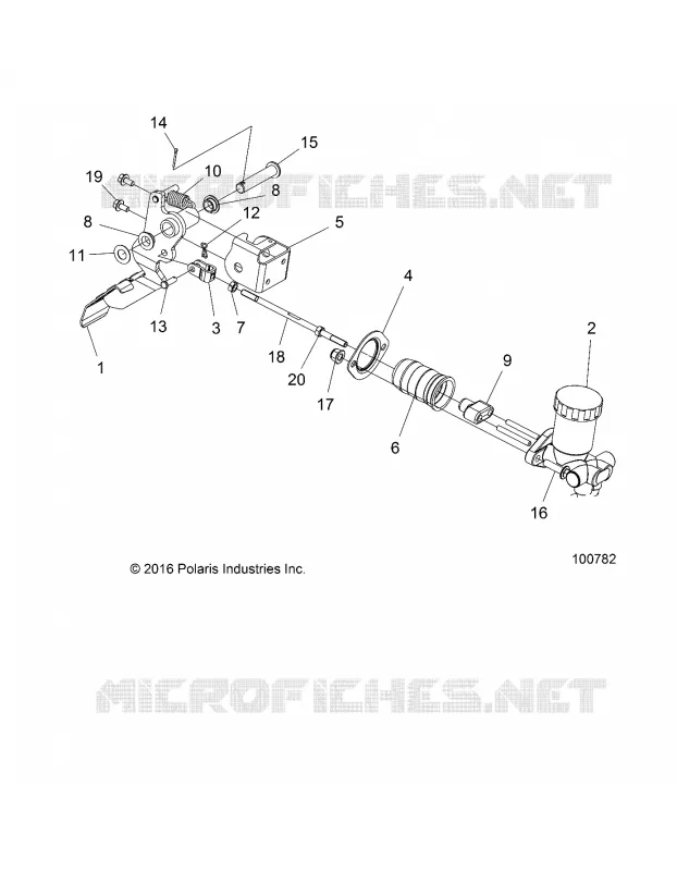 BRAKES, PEDAL AND CILINDRO PRINCIPALE MOUNTING
