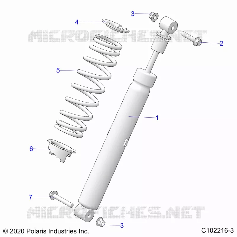 SUSPENSION, AMMORTIZZATORE POSTERIORE