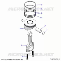ENGINE, PISTONE & ROD