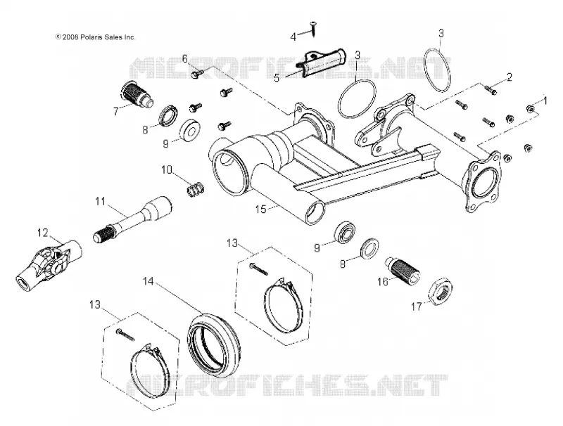 TELAIO, REAR SWING ARM