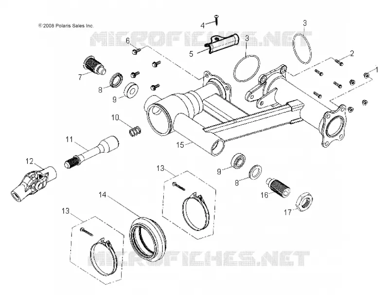 TELAIO, REAR SWING ARM
