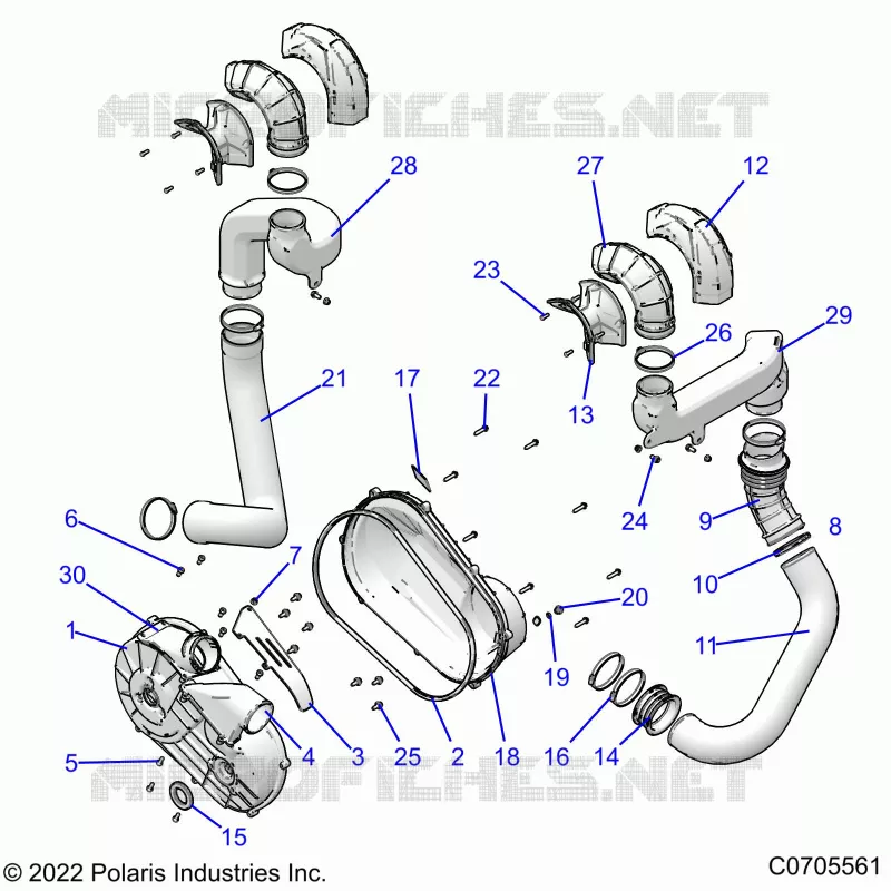 TRASMISSIONE, CLUTCH COVER AND DUCTING