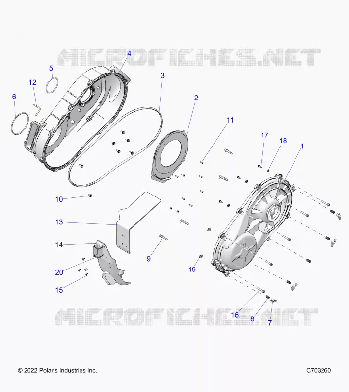 TRASMISSIONE, CLUTCH COVER, INNER/OUTER