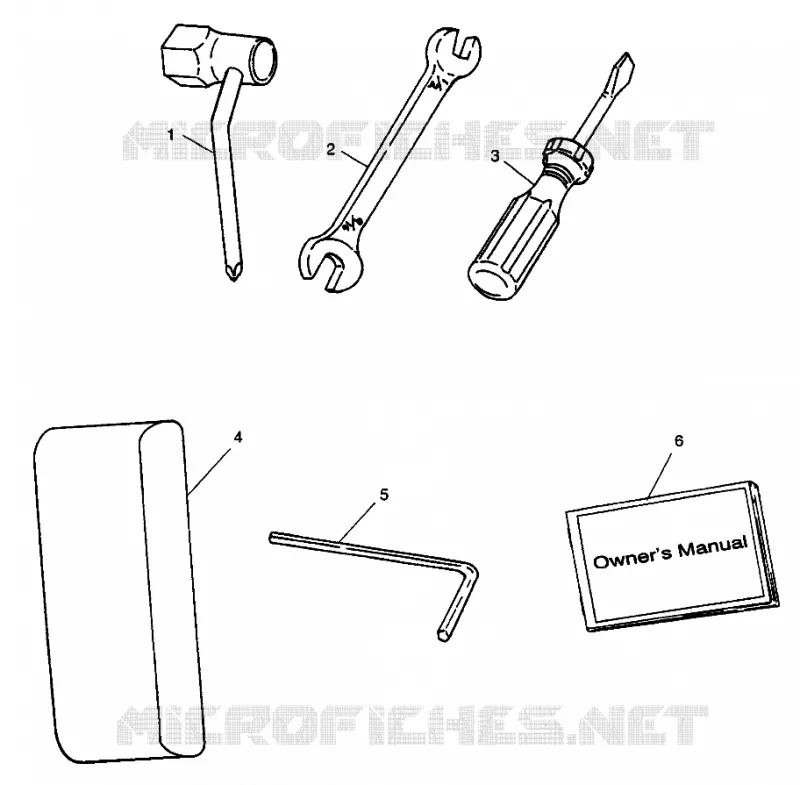 KIT DI STRUMENTI SL 900 B974091 and SL 1050 B974090 (4940974097C001)