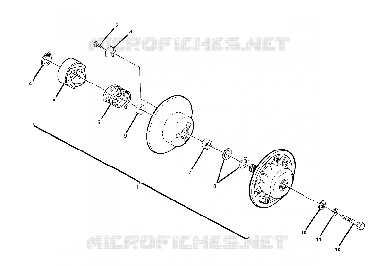 FRIZIONE DRIVEN ASSEMBLY TRAIL BLAZER (4919761976024A)
