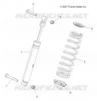 SUSPENSION, AMMORTIZZATORE POSTERIORE