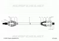 TRASMISSIONE, REAR HALF SHAFT