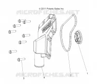MOTORE, WATERPUMP IMPELLER and COVER