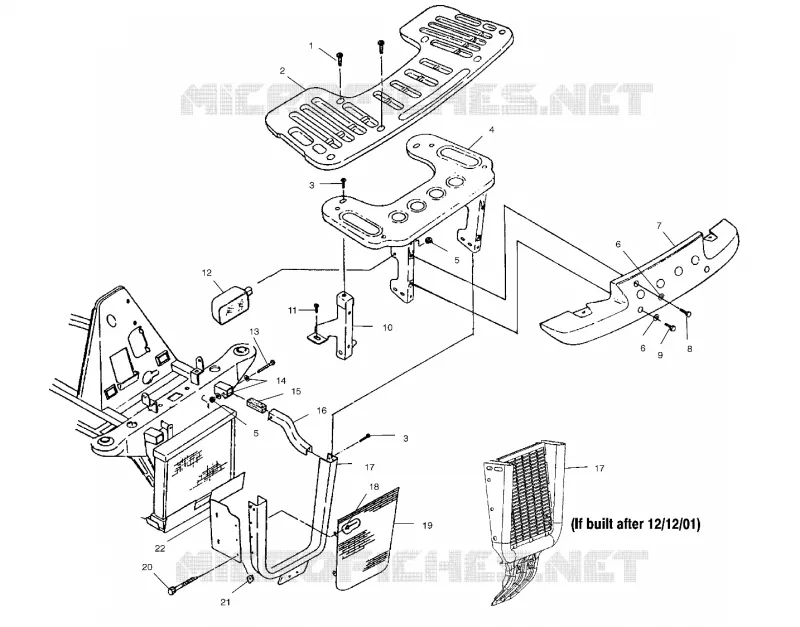 FRONT RACK AND PARAURTI ANTERIORE