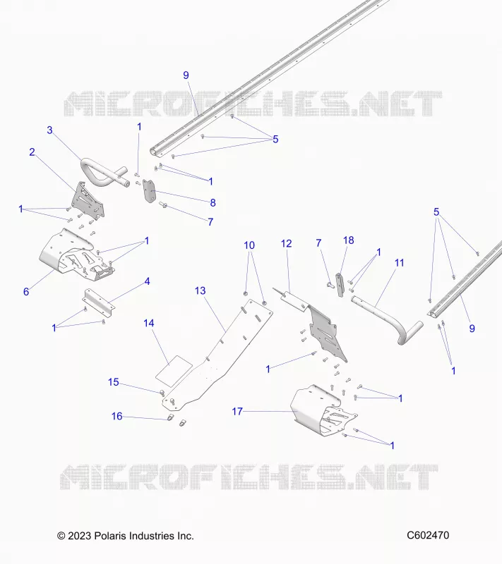 CHASSIS, PROTEZIONE FRIZIONE, FOOTRESTS, TUNNEL GRIPS
