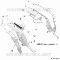 CARROZZERIA POSTERIORE FENDERS AND BEZELS- Z21NAE99AC/AK/BC/BK/K99AG/AP/BG/BP (C700248-8)