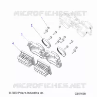 ENGINE, REED VALVE AND CORPO FARFALLATO ADAPTOR -S23TLC8RS/8RE (C601635)
