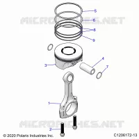 ENGINE, PISTONE & ROD