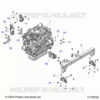 MOTORE, MOUNTING & LONG BLOCK