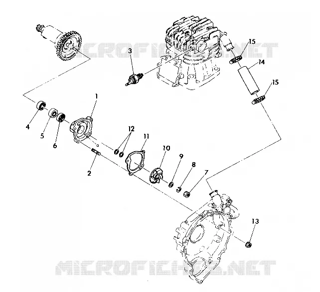 POMPA DELL'ACQUA ASSEMBLY 350 2X4