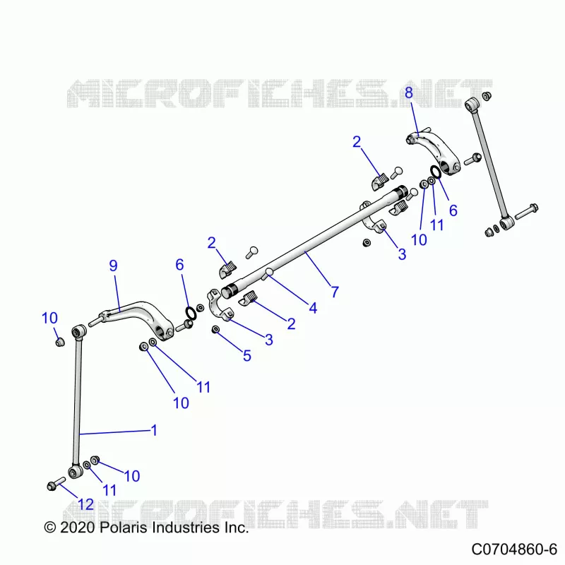 SUSPENSION, REAR BARRA DI STABILIZZAZIONE