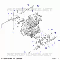 MOTORE, MOUNTING & LONG BLOCK