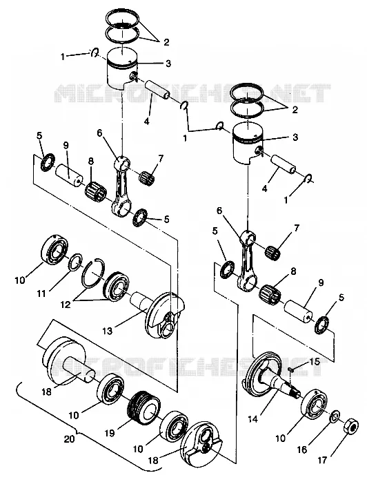 PISTONEEE   ALBERO MOTORE SPORT 0940443 AND SPORT SKS 0940243 (4925052505034A)