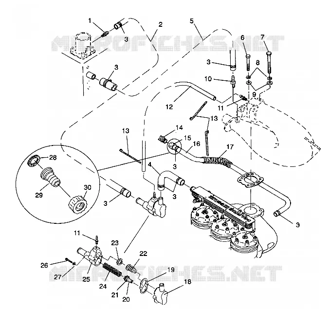 SISTEMA DI RAFFREDDAMENTO SL 650 / B934058 (4924732473017A)