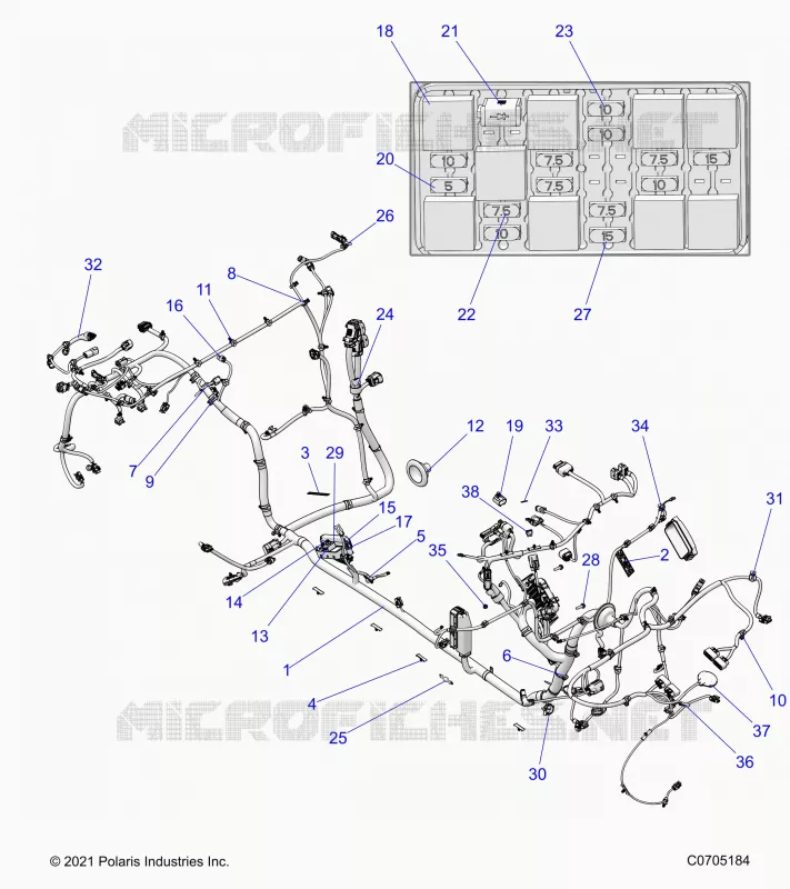 ELETTRICO, WIRE HARNESS, CHASSIS
