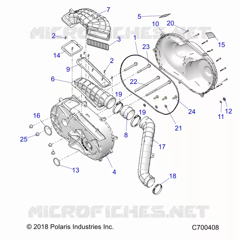 TRASMISSIONE, CLUTCH COVER AND DUCTING