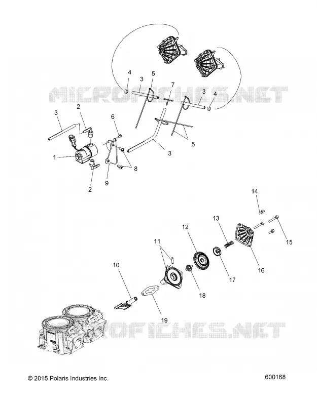 ENGINE, VALVOLA SCARICOS AND SOLENOID