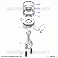 ENGINE, PISTONE & ROD