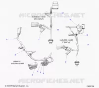 ELETTRICO, WIRE HARNESS, HOOD, ELEC. START